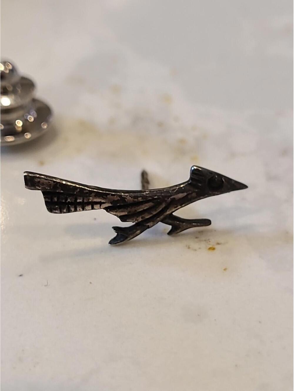 Rare James Avery Road Runner Tie Tack Lapel Pin 925 Sterling
